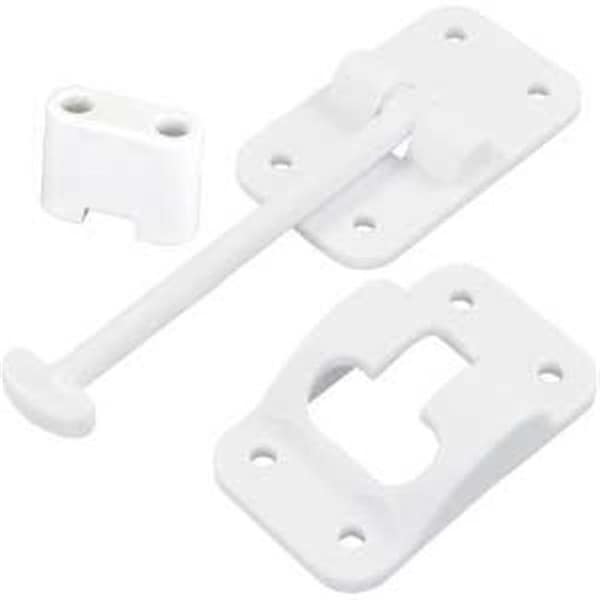 Jr Products 10414B Exterior Hardware RV 3.5 in. T-Style Door Holder with Bumper J45-10414B - main
